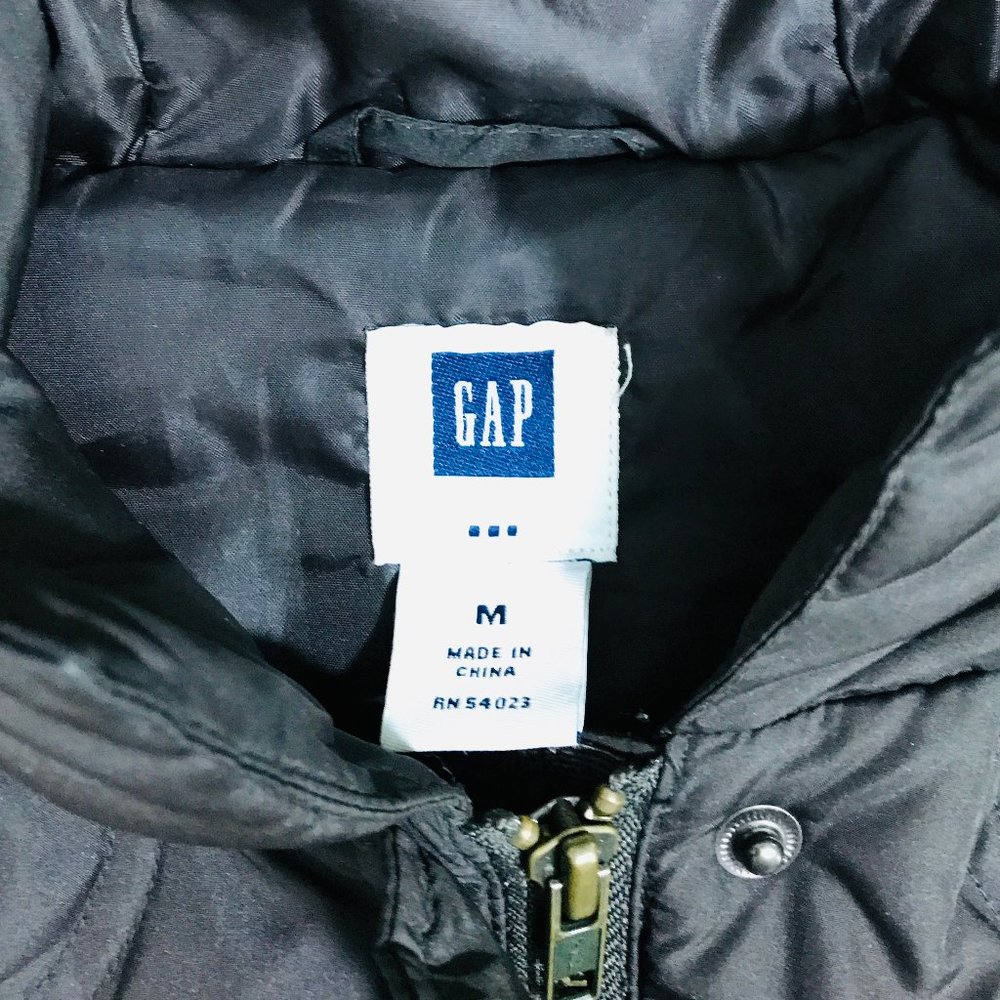 2/$40 GAP Brown Hooded Down Zip-Up Puffer Vest - Picture 8 of 12